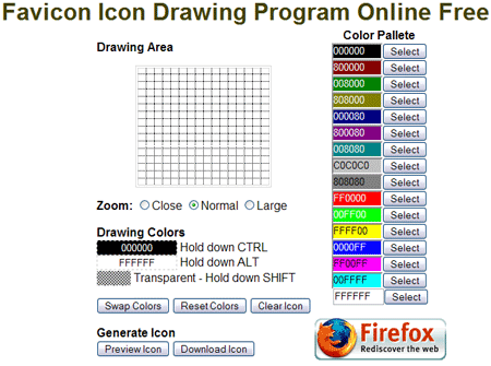 Favicon Icon Drawing Program Online Free