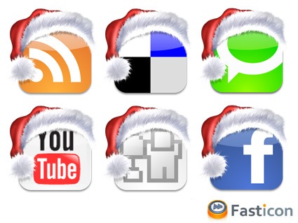 christmas-social-bookmark-icons