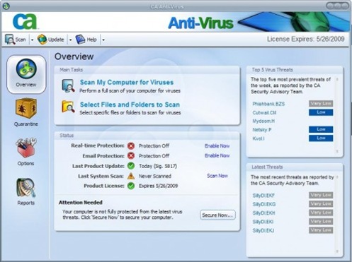 ca antivirus 2006
