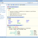 Dictionary and text translation