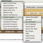 Ubuntu Forums Menu for Firefox