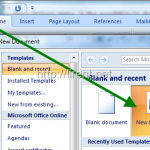 Post in your blog from Microsoft Word 2007