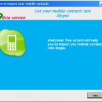 How to import mobile contacts into Skype!