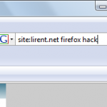Hack to Firefox search tab