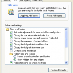 How to show filename extensions?