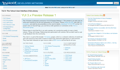 The Yahoo! User Interface (YUI) Library