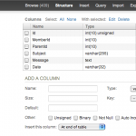 Web based MySQL administration