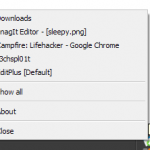 Applications Minimizes for Windows