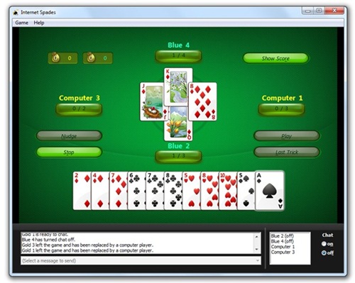 windows internet games spades line ads