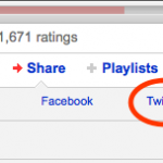 Twitter now on Youtube favorites