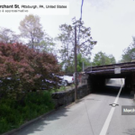 Google Street View Car Hitting a Bridge