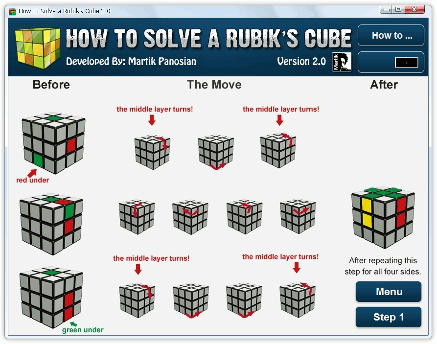 How To Solve A Rubik's Cube application