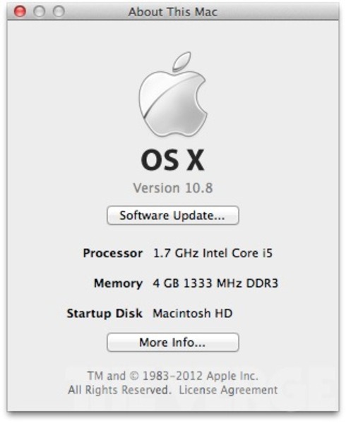 Mountain Lion Mac osx Apple